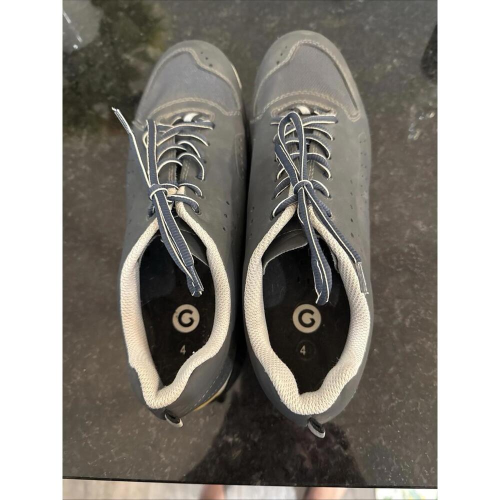 New Louis Garneau TFlex Women Cycling Shoes Navy Blue 10 41 Lace Up Bike Sneaker